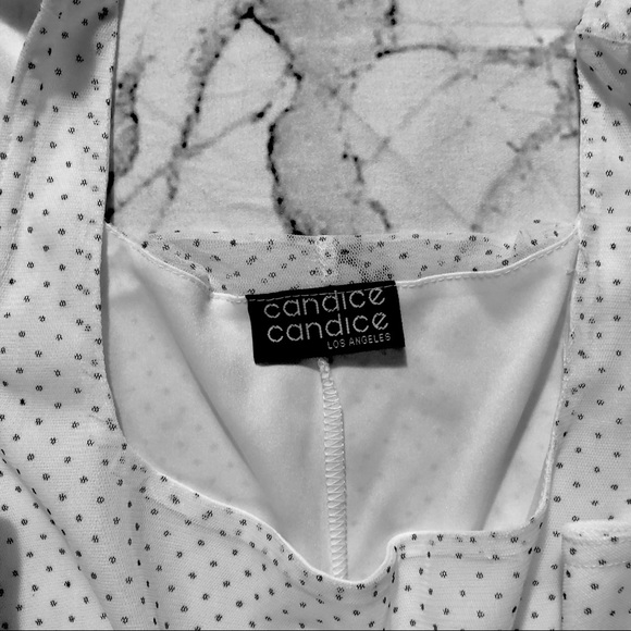 Simple White Polka Dot Dress - Picture 2 of 3